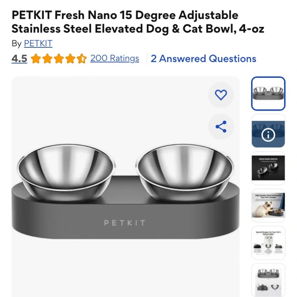 Pet kit bowl set